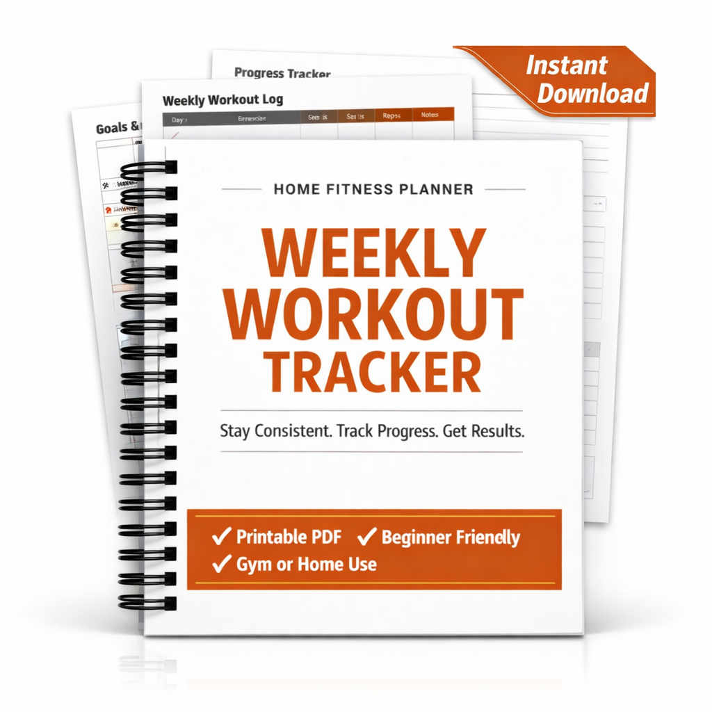 💪 weekly workout tracker – printable fitness planner & gym log (instant download) 💪 weekly workout tracker – printable fitness planner & gym log (instant download)