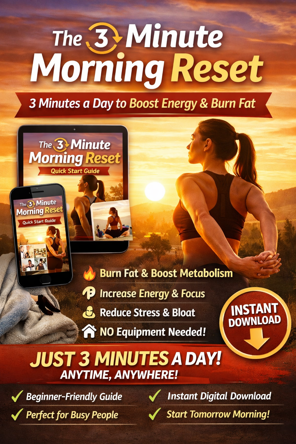 a simple daily routine to boost energy, burn fat & feel amazing — before 9 am a simple daily routine to boost energy, burn fat & feel amazing — before 9 am